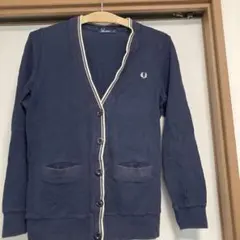 FRED PERRY ネイビー カーディガン Mサイズ