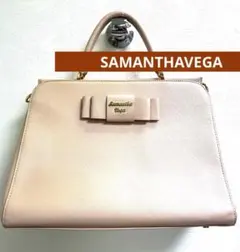 <SAMANTHAVEGA>サマンサベガ ハンドバッグ スモーキーピンク