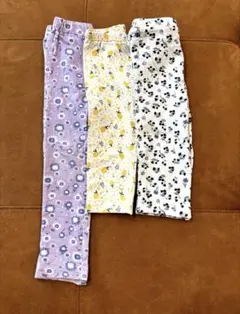 まとめ売り　花柄レギンス110 3点セット　女の子