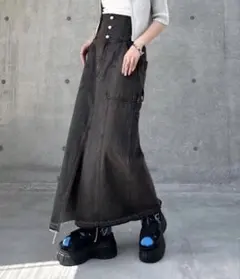 PAGEBOY スカート デニム コルセットデニムカーゴスカート