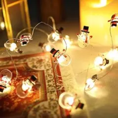 クリスマス ライト LED 雪だるま　スノーマン　オーナメント イルミネーション
