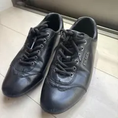 PRADA レザー スニーカー ブラック 37のサムネイル