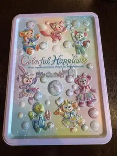 ディズニーシー限定 ダッフィー&フレンズ カラフルハピネス20周年 空き缶