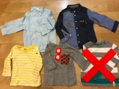 男の子　ロンT シャツ 長袖 90 4枚　まとめ売り　BREEZE