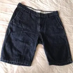 【美品】BEAMS_デニムショートパンツ_メンズ_Lサイズ　メンズ