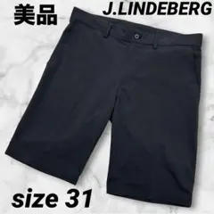 美品　ジェイリンドバーグ ゴルフ ブラック ハーフパンツ メンズ サイズ31のサムネイル