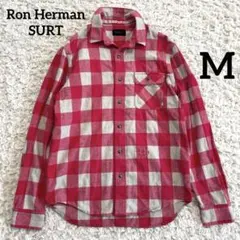 Ron Herman SURT コンチョボタン 長袖ネルシャツ 刺繍 M