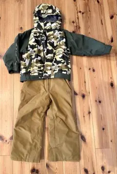 nima 迷彩柄&茶　　スキーウェア 子ども用　100cm