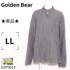 美品 ゴールデンベア フルジップブルゾン 綿100％ L 大きいサイズ グレーのサムネイル