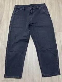 UNIQLO ダークグレー ワイドデニム