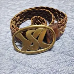 YSL イヴサンローラン 編み込みレザーベルトのサムネイル