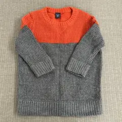 babyGap オレンジ グレー セーター 12-18ヶ月