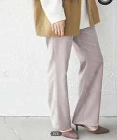 コーデュロイパンツ ワイドパンツ