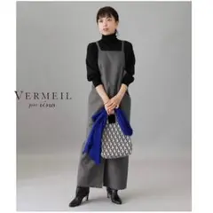 【1度着用のみ美品】 ヴェルメイユパーイエナ ツイルサロペットスカート