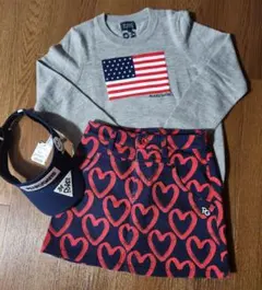 【超美品】パーリーゲイツ アメリカ国旗デザイン　セーター 1(M)