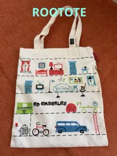 【美品良品】ROOTOTE ED EMBERLEY トートバッグ キャンバス地