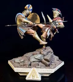 骨董風 古代ギリシャ戦士 ホプリテス 彫刻像 50cm ハンドペイント 石像