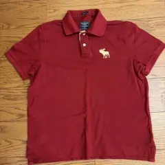 Abercrombie & Fitch ポロシャツ レッド XL
