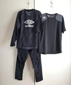 umbro アンブロ ピステ上下 プラクティスシャツ ３点セット ブラック