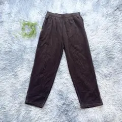 GU【M】コーデュロイパンツ イージーパンツ ドローストリング 茶 ブラウン