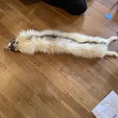 ホワイト・グレー ボア・ファー生地