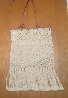 ZARA マクラメ編み ショルダーバッグ