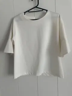 a.v.v standard ホワイト フレア袖 半袖シャツ