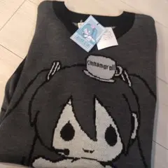 初音ミク シナモロール ニットプルオーバー シナモン