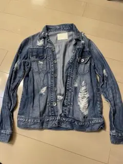 GYDA ダメージ加工 ブルーデニムジャケット