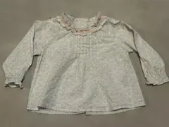 HAPPYOLOGY 花柄シャツ 9-12m タックブラウス