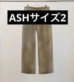ancellm CHINO WIDE SLACKS 2 ASH