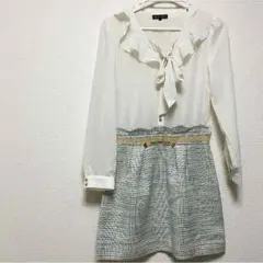 値下げします！【ミッシュマッシュ】 シフォン ドッキングワンピース