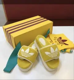 adidas×GUCCI アディレッタ スライドサンダル ブルー 9 - メルカリ
