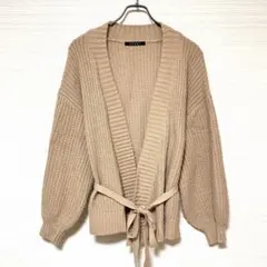 INGNI ケーブルニット カーディガン M ゆったり ベージュ