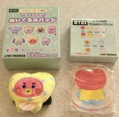 BT21 ぬいぐるみバッジ ＆ ゆらゆらアクリルスタンドセット