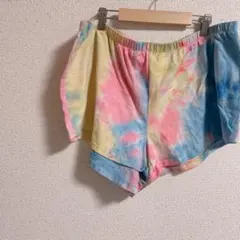 タイダイショートパンツ（ピンク・青・黄色）