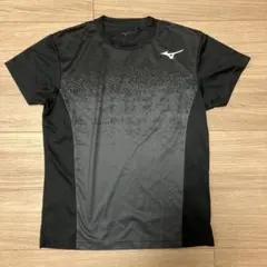 Mizuno 卓球ゲームシャツ　Sサイズ ブラック/グレー