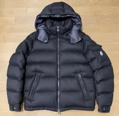 モンクレール モンジュネーブル ウールダウンジャケット 黒 2 MONCLER