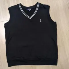 EAST BOY ブラック Vネック スクールベスト 160