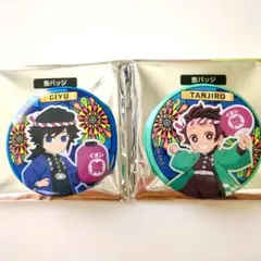 鬼滅の刃　イオン限定缶バッチ 冨岡義勇 竈門炭治郎