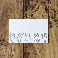 【わっしょいねこのメッセージカードセット】オリジナルキャラクター紙文房具　ゆるい