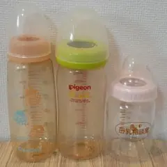 哺乳瓶　3本セット　ほほえみアジャスターつき