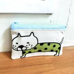 【SALE】☆胴長ねこちゃんポーチ☆小物入れ☆ハンドメイド