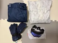 【購入前に本文をご一読ください】スノボウェア上下セット＋ゴーグル＋スキーグローブのサムネイル