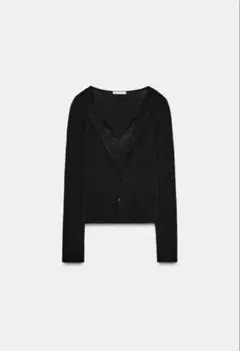 ZARAコンビネーションレーストップジャケット　Sサイズ