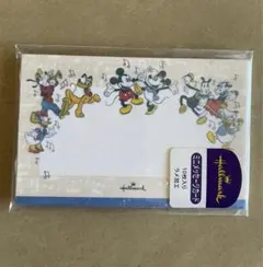 hallmark ディズニー　ミッキーマウス　ミニメッセージカード　未使用