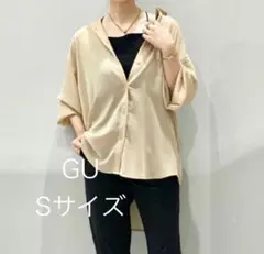【Sサイズ】GU ジーユー シアー オーバーサイズ シャツ ブラウス 長袖