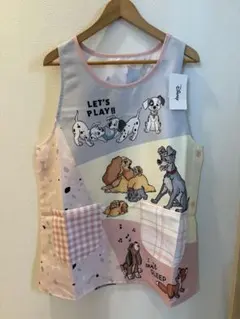 ディズニー★エプロン いぬ 犬 ドッグ M-L 保育士 未使用タグ付き
