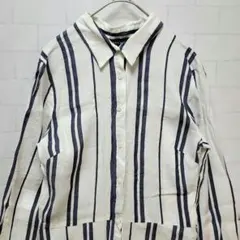 ZARA WOMAN シャツワンピース ロング リネンブレンド 羽織り 長袖のサムネイル