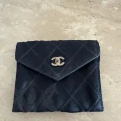 CHANEL キルティング 財布 黒　正規品